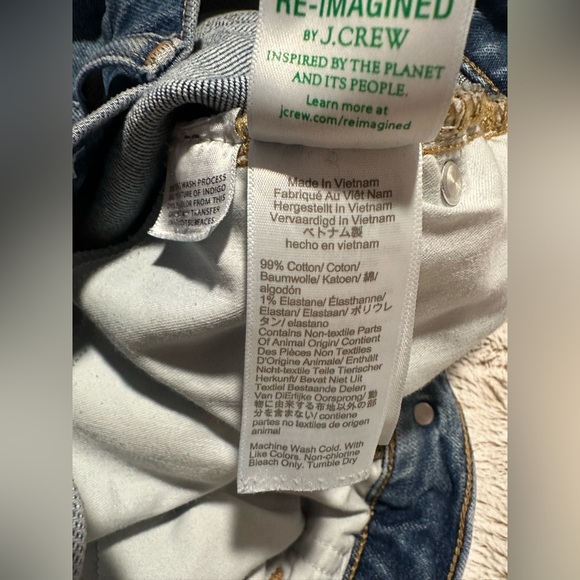 J. Crew Distressed Ripped Straight Leg Jeans Size 28T - Picture 7 of 13